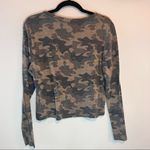 Tresics  Camo Army Long Sleeve Cropped Shirt Photo 6