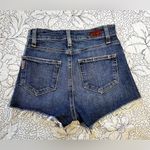Paige Margot High Waist Distressed Raw Edge Medium Wash Jean Shorts Sz 25 Photo 3