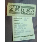 Vtg. Cuir Zebra Purple Suede Leather Fringe Western Skirt Size 12 Photo 9