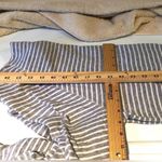 James Perse  Sweatshirt in Gray & White Striped, Cowl Neck Sweatshirt Size 4; XL Photo 6