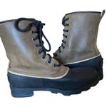 Sorel  Emelie 1964 Waterproof Lace Up Boots Brown Tan Black size 6 Photo 6