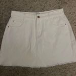 Princess Polly White Denim Mini Skirt Photo 0