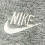 Nike crop top hoodie size XL gray and white athletic top workout sweatshirt Photo 3