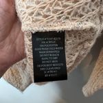 Sanctuary light pale pink knit sweater tassels sheer crochet boho sweater top Photo 4