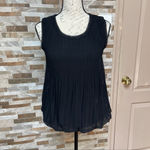 Gracia  lack chiffon top blouse Sz M Photo 2