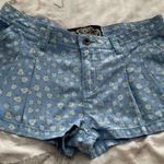 Superdry NWT Bluebell Light Blue Ditsy Floral Embroidered Shorts with Pockets, size S Photo 0