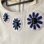 Kate Spade embroidered embellished floral boxy dressy short sleeve cropped Too Photo 3