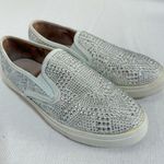 De Blossom Collection  Women's Silver Embellished Moccasins Photo 0