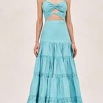 Alexis Chantalle Dress in Aqua Small New Womens Long Maxi Princess Gown Photo 11