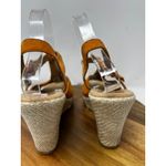 BOC Born Wedge Sandal Maureen T Strap Suede Orange Size 9‎ 40.5 Photo 5