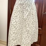 Uniqlo Cotton Cocoon Skirt in Printed Floral Off White Photo 1