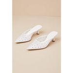 Billion Antonia White Mesh Rhinestone Pointed Photo 2
