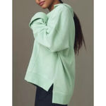 Anthropologie Pilcro x  Johnny Collar Pullover Green Women's Size XXS Oversized Photo 2