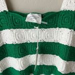 Tuckernuck NEW Hyacinth House  Green White Crochet‎ Cooper Tank Top Size XXL Photo 5