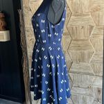 Forever 21 Navy & White Bow Illusion Skater Mini A Line Womens Dress Size M Indie Photo 2