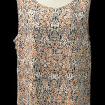 Nine West NWT Tropica Sleeveless Lined Top Multicolored Abstract Careerwear 16 Photo 0