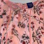 Disney  Beauty and The Beast Belle Floral Print Dress Bell Sleeve Pink Mini Sz L‎ Photo 10