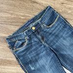 Rock & Republic Rock &‎ Republic Jeans Kasandra Blue Studded Bootcut Distressed Mid Rise 8 Photo 2