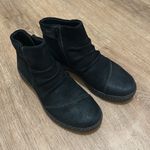 Clarks | Black Suede Caroline Derby Ankle Boots Photo 3