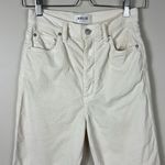 AGOLDE  Corduroy 90s Straight Leg‎ Pants Cream Size 25 Photo 4
