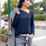 CAbi  Navy Blue Contessa Tee Sz.XXL Photo 1