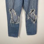 AGOLDE Women's 27 90s Mid Rise Loose Fit Distressed Light Wash Button Fly Jeans Photo 4