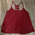 SheIn Maroon Cropped Tank with Bows Photo 1