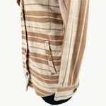 Everlane Oversized Plaid Button Front Cotton Shirt Jacket | Sz Small | Camel Tan Photo 9