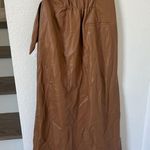 NWT Nanushka Amas Faux Leather Skirt in Camel Brown Tan Size XS Photo 2