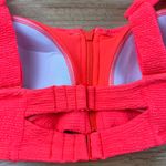 Xhilaration  Juniors' Plus Size Coral Zip-Front Bikini Top - Size 16 - NWT Photo 5