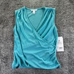 Athleta NWT Breezy Wrap Tank Sz XXS Teal Photo 1