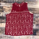 Carolina belle  floral lace blouse size large Photo 3