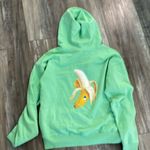 J.Crew Edie Parker x  Hoodie Weekend Banana Graphic Oversized Grass Green Small Photo 8