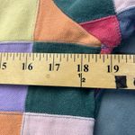 Ralph Lauren Vtg  Patchwork Polo Shirt Multicolored Slim Fit Women's Size Large Photo 4