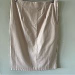 Bagatelle  Light Cream Faux Leather A-Line Pencil Straight Skirt Size 8 Photo 0