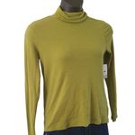 BP Women's Olive Green Turtleneck Top Size 1X – Long Sleeve Casual Knit Shirt Photo 3