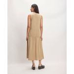 Everlane  khaki The TENCEL V-Neck Dress Photo 2