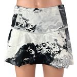 Lululemon Black White Tie Dye Marble Printed Tennis Golf Athletic Skirt Skort S Photo 0