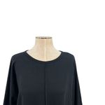 Spanx Dolman Sweatshirt Top 3/4 Sleeve Black Size XL Photo 3