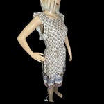 Xhilaration NWT Floral A Line Ruffle Dress Short Flutter Sleeve Cross Tie Back Photo 5