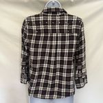 Victoria's Secret Y2K  PINK Rhinestone Flannel Women Top Sz M Festival Grunge Stud Photo 7