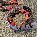 NWT Angelas Designs 3 stackable handmade bracelets orange brown and silver Orange Photo 3