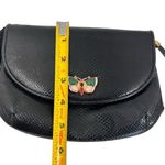 Vintage Judith Leiber exotic skin Karung snakeskin bag Black Photo 13