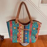 Vibrant Colorful Shoulder Bag with Pom Poms Yellow Photo 9