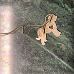 Golden doodle Charm Necklace Cut Out Heart 925 Sterling Silver 18” Photo 8