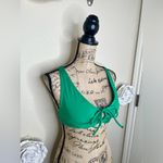 Kona Sol NTM: Keyhole Front Criss Cross Strappy Back Green Bikini Top Sz M Photo 6