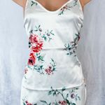 Boutique White & Multi-Colored, Floral, Lingerie Slip Photo 0
