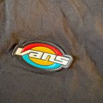 Vans Off The Wall Long Sleeve Cropped Shirt Size XL Cotton Black Photo 5