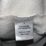 White Crew Neck Sweater with Graphic Design Photo 3