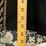 Miss Me  Y2K Black Tan Blouse Womens S Paisley Beaded 3/4 Sleeve Lightweight Photo 9